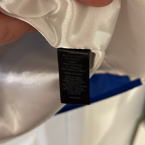 Express Color Block Sheath Dress, Women’s Size M, White/Blue/Black - Picture 3 of 12